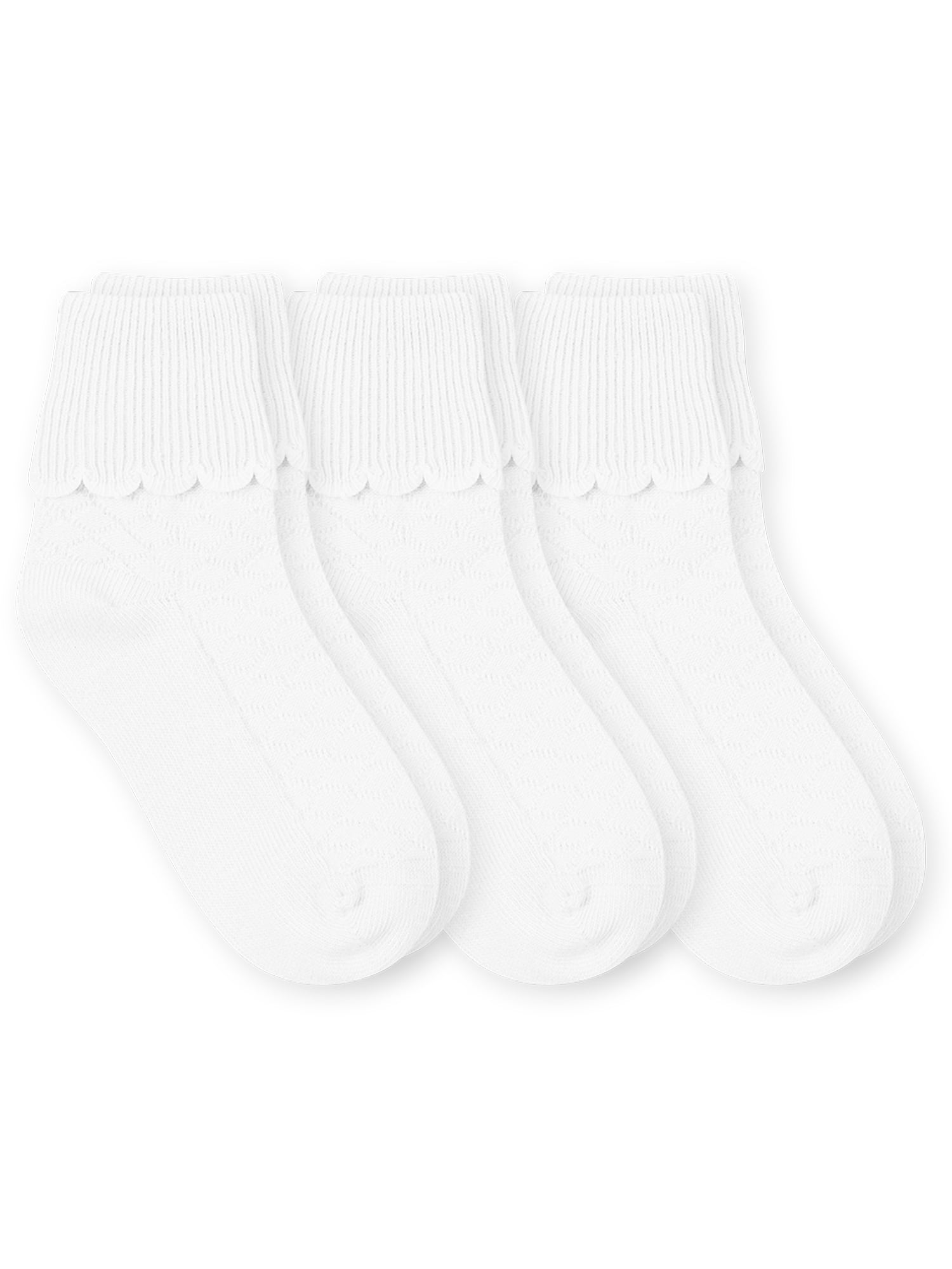 Jefferies Daisy 3 Pack Eyelet Ankle Triple Treat Socks  1-2Y 2-4Y 3-7Y 