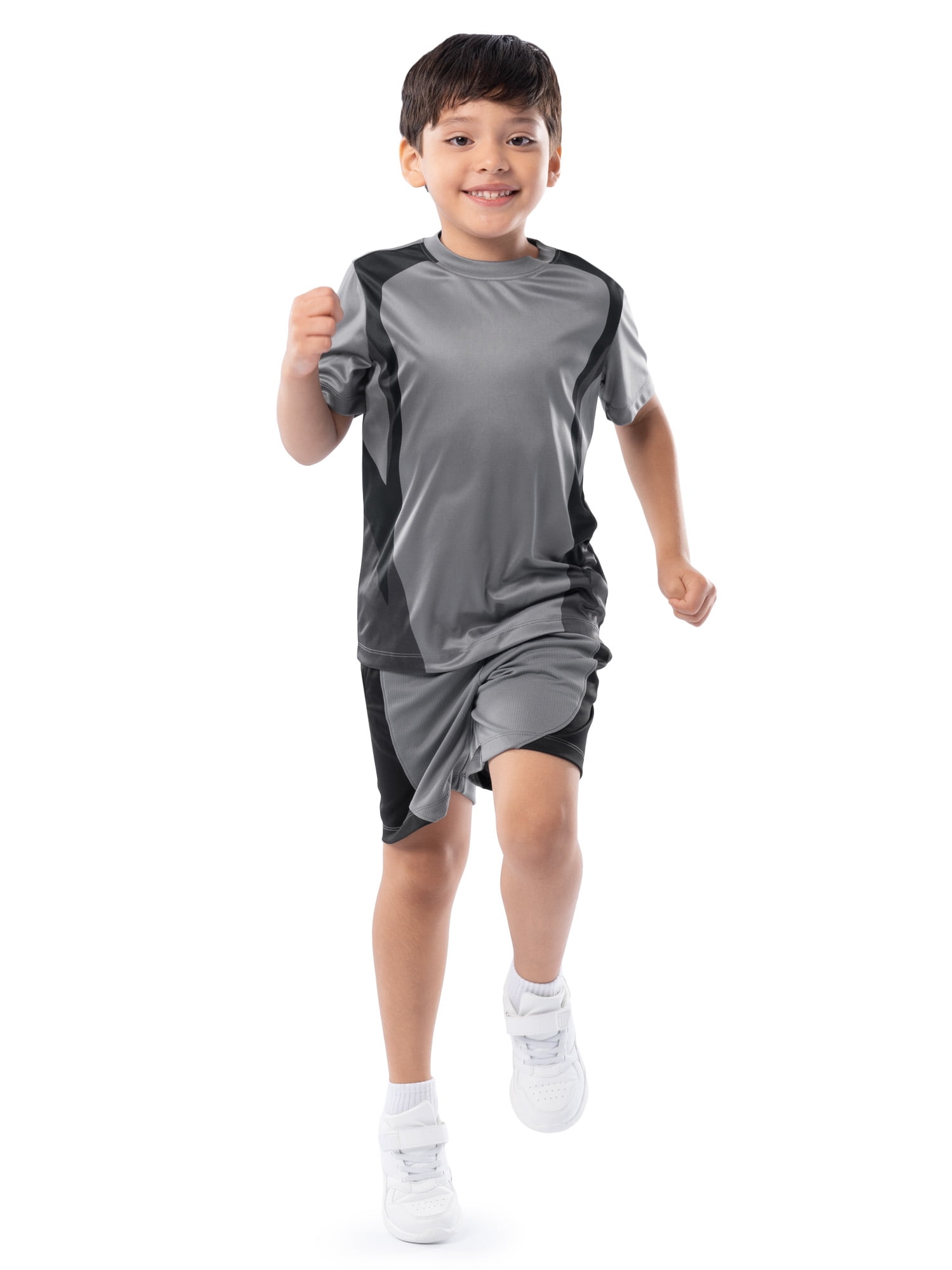 Athletic Works Boy's Short Sleeve Active Sport T-Shirt, Sizes 4-18