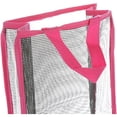 thumbnail image 3 of Hanging Grocery Bag Holder Plastic Bags Storage Dispenser Organizer for Kitchen(Rose Red S), 3 of 6