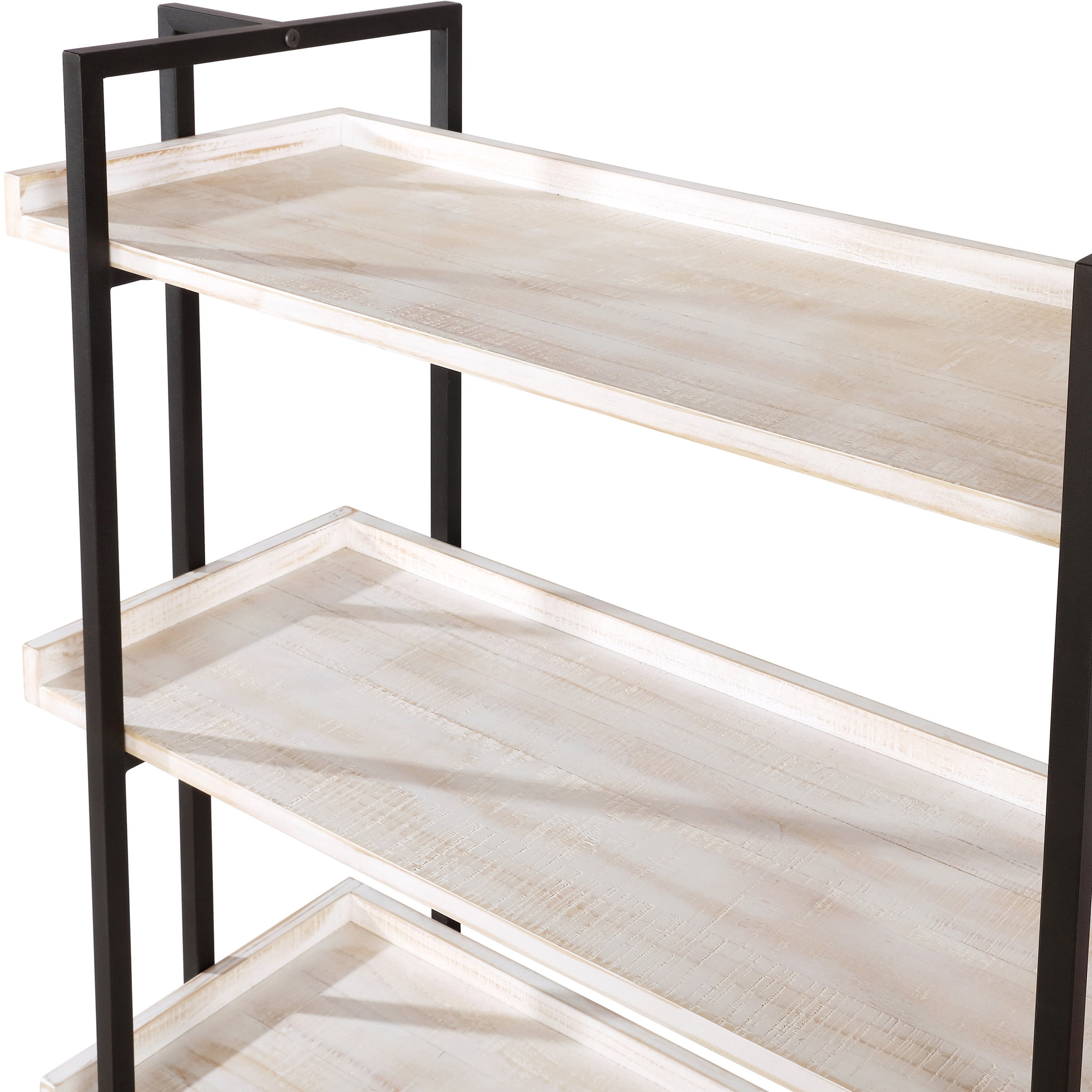 Furniture of America Sohl 5-Shelf Bookcase, Antique White