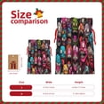 thumbnail image 3 of Pofeuu Monstrous Cartoon Characters Print Burlap Bags with Drawstrings Drawstring Gift Bags Pouch Bag for Thankgiving Birthday Party Gift Wrapping Treats and Party Favors-Small, 3 of 9