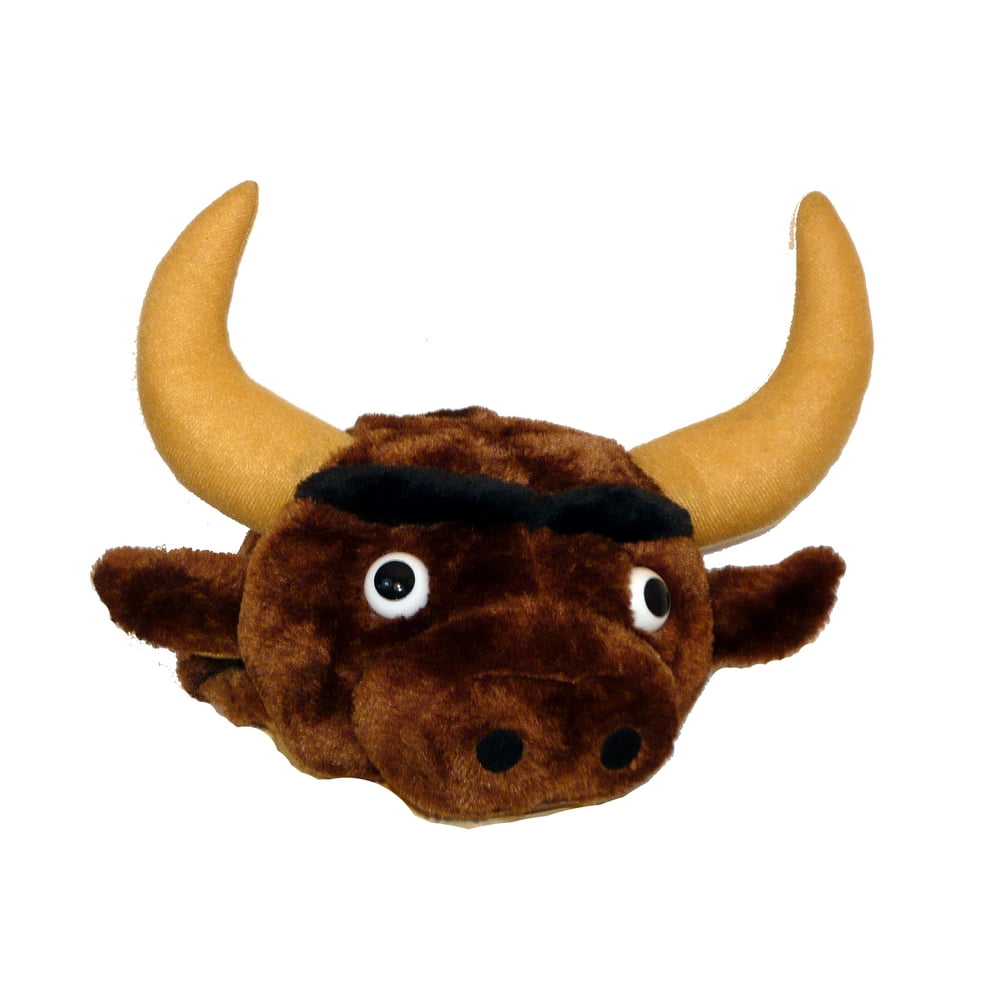 Plush Bull Hat With Horns 27242