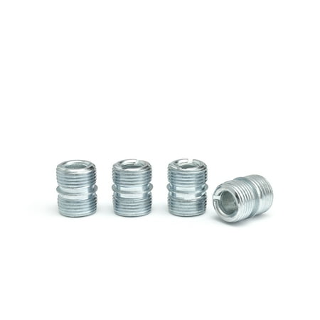 HSS Steel Pole Connector, Fits 1" Pole Diameter 1.0 mm Thickness Silver 4-Pack, Hardware
