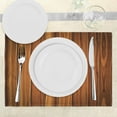 thumbnail image 3 of Ambesonne Rustic Place Mats Set of 4, Wooden Planks Image, Standard Size, Pale Caramel and Orange, 3 of 6