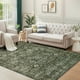 thumbnail image 1 of Alfombra Morebes Vintage, grande, lavable, 240 x 300 cm, color verde oscuro, 1 of 8