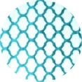 thumbnail image 1 of Ahgly Company Indoor Round Trellis Light Blue Contemporary Area Rugs, 5' Round, 1 of 4