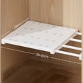 thumbnail image 4 of Visland Telescopic Wardrobe Shelves Closet Storage Racks Kitchen Bathroom Shoes Cabinet Division Plates Wardrobe Separators, 4 of 7
