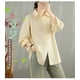 thumbnail image 4 of Camisa informal de manga larga sin capucha para mujer, chaquetas y abrigos, top informal, ropa de abrigo, capa interior en capas, blusa para mujer, 4 of 4