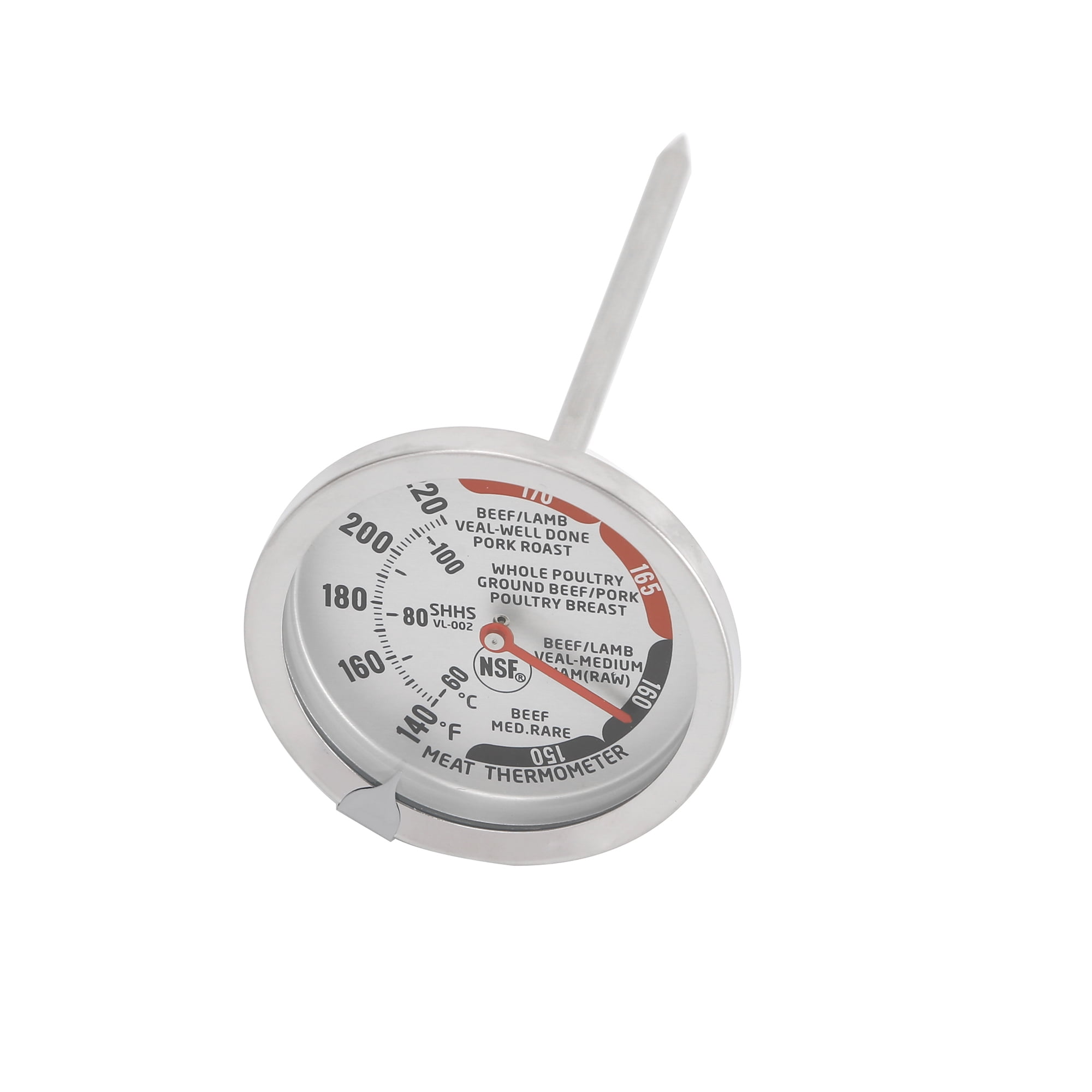 Mainstays Stainless Steel Meat Thermometer, Oven Thermometer with Dial