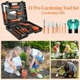 thumbnail image 4 of 11-Piece Gardening Tool Set with Carrying , Orange Garden Tools for Digging Planting Pruning, 4 of 6