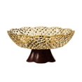 thumbnail image 2 of Fruit Bowl Pedestal Decorative Bowl Home Decor ABS Material Modern Style for Kitchen Counter Use, 2 of 9