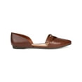 thumbnail image 3 of Journee Collection Women's Brown D'orsay Silhouette Cushioned Braely Pointed Toe Slip On Flats 8, 3 of 5