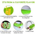 thumbnail image 3 of 2 Pack Silicone Ice Cube Tray 37 Compartment Ice Cube Mold With Cover Tw,Green Blue, 3 of 3