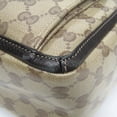 thumbnail image 4 of Pre-Owned Gucci GG Crystal 268639 Women's Leather,PVC Tote Bag Beige,Dark Brown (Good), 4 of 15