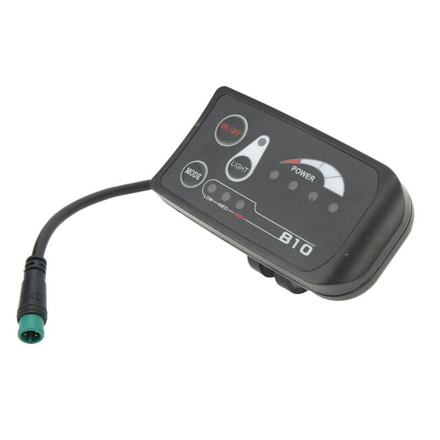 Electric Bike LED Display Meter, Simple Design Waterproof Connector 5P Male, with Durable Cables for Electric Bikes and Scooters