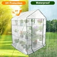 thumbnail image 5 of Walk-in Greenhouse with Roll-Up Zipper Door, Portable Indoor and Outdoor Green House, Greenhouse for Outdoor Garden Patio Backyard, 5 of 6