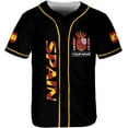 thumbnail image 2 of Personalized Spain Baseball Jersey, Spanish Proud Flag Jersey Shirt Espana Coat of Arms Peruvian Gift for Men Women (S), 2 of 4