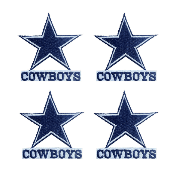 4Pcs Iron On Patches for Cow boys Clothing Sew On Iron On Embroidered Patch DIY Applique for Jeans, Jackets, Hats