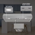 thumbnail image 2 of Broan-NuTone 36" Under Cabinet Rangehood, ENERGY STAR, 350 Max Blower CFM, Stainless Steel, 2 of 6