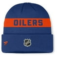 thumbnail image 2 of Men's Fanatics Royal Edmonton Oilers Authentic Pro Rink Cuffed Knit Hat, 2 of 2