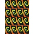 thumbnail image 1 of Ahgly Company Indoor Rectangle Patterned Caramel Brown Novelty Area Rugs, 5' x 7', 1 of 6
