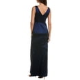 thumbnail image 2 of Adrianna Papell womens  Taffeta Bow Gown, 12, Blue, 2 of 3