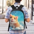 thumbnail image 5 of Xecao Cloud Cute Hamster print Travel Backpack, Large Computer Backpack for Men Women, College School Rucksack Book Bag, 5 of 5