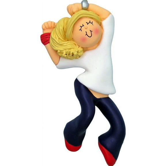 Hip Hop Female Blonde Personalized  Christmas Ornament DO-IT-YOURSELF