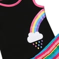 thumbnail image 2 of Styles I Love Baby Twin Girl Matching Rainbow Tank Top with Pom Pom Shorts 2pcs Best Friend Inspired Outfit (Right Rainbow, 70/3-6 Months), 2 of 6