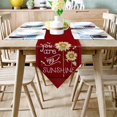 thumbnail image 2 of Sunflowers W13 X L108 Inch Table Runner 100% Burlap Linen Tabletop Collection for Everyday Dining, Special Occasions or Dinner Parties, Machine Washable You are My Sunshine Red, 2 of 7
