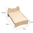 thumbnail image 1 of Solid Wood Pet Bed Cat Kennel Dog Bed Four Seasons Universal Floor Wooden Removable Princess Cat Bed ShopWise Round, 1 of 13
