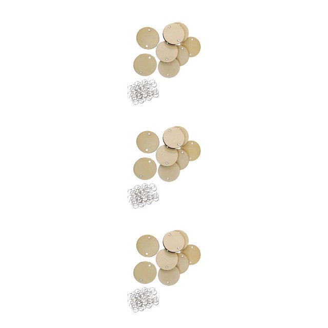 Yuarrent Etiquetas de de 100 piezas, etiquetas de fiesta en blanco, pintura DIY, colgante para manualidades, carteles, árboles, joyería Ronda 3piezas