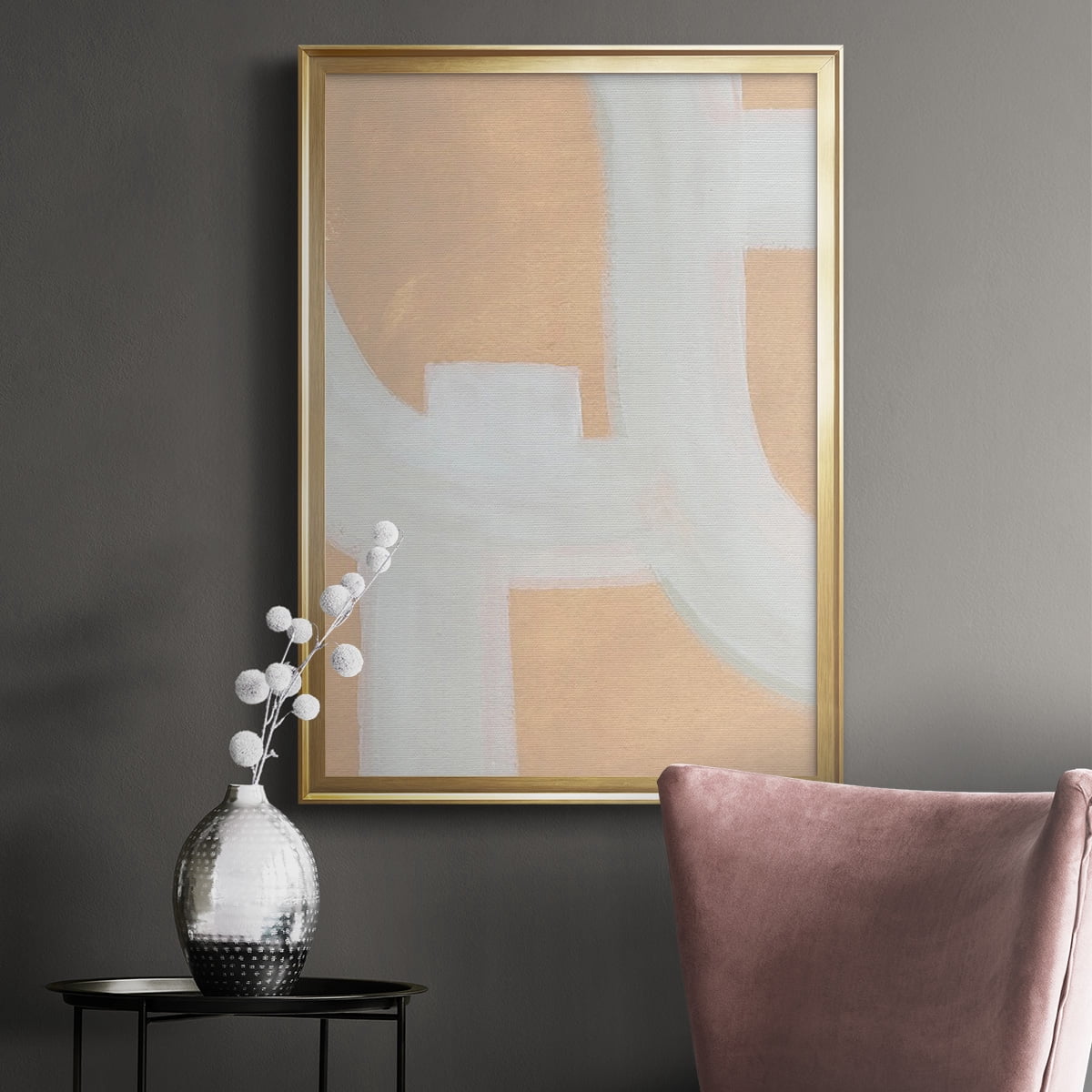 Neutral Winding Paths II Premium Framed Print, in Gold, Black, or Silver - Ready to Hang