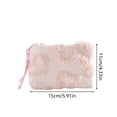 thumbnail image 3 of AUNVITO Plush Heart Storage Pouch 6 x 6 x 2 Inches, Soft Velvet Coin Purse, Cute Love Shape for Gift, Zipper Closure, Small Organizer for Accessories, 3 of 6