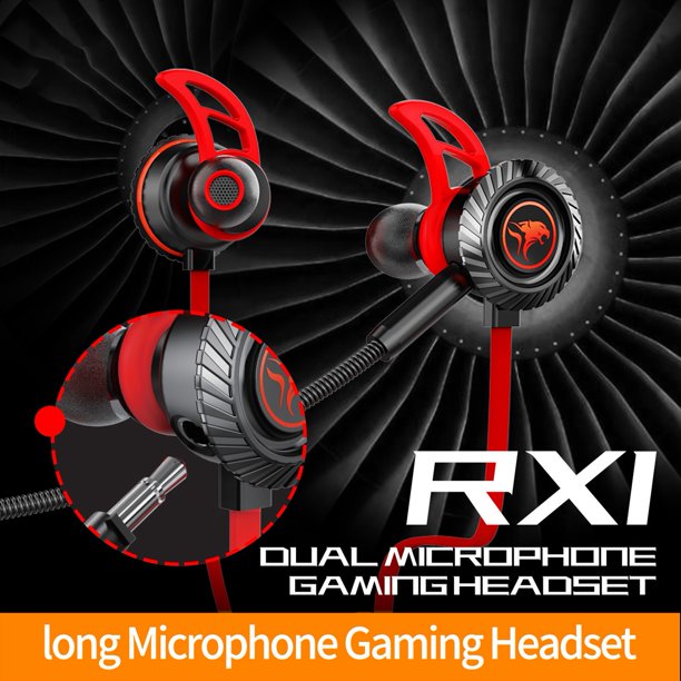 Twowood auricular RX1 Auricular con cable High Fidelity Sensitive Dual MIC 3.5mm Gaming HiFi In-Ear Auric para llamar