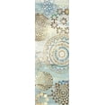 thumbnail image 2 of Aimee Wilson 7x14 Black Ornate Wood Framed with Double Matting Museum Art Print Titled - Blue Mosaic I, 2 of 4