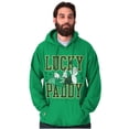 thumbnail image 4 of Popeye St Patricks Lucky Paddy Men's Big & Tall Graphic Hoodie Brisco Brands 5X, 4 of 5