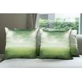 thumbnail image 6 of Ambesonne Green Throw Pillow Cover 4 Pack, Stadium Arena Football, 16", Green, 6 of 7