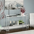 thumbnail image 3 of Evelyn&Zoe Uriel 52" Wide Rectangular Console Table, Silver, 3 of 7