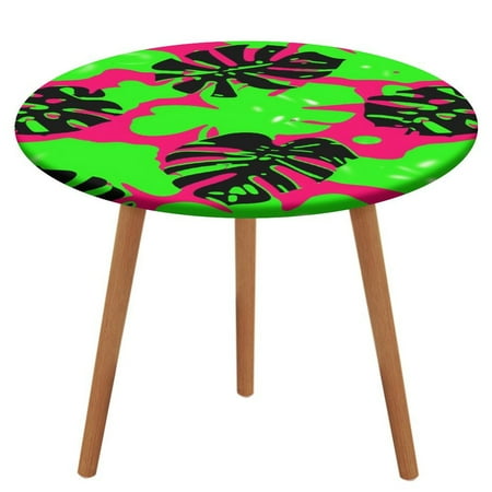 

Animal Print Patterns Round Fitted Tablecloth with Flannel Backing Elastic Table Cloth Waterproof Oil-Proof Plastic Table Cover Table Up 40 -54 Diameter)