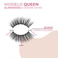 thumbnail image 2 of Pestañas Magnéticas Premium EVERBELLE 3pack + Delineador Queen, 2 of 6