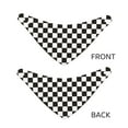 thumbnail image 6 of Kll Black And White Checkerboard Dog Bandanas,Triangle Reversible Pet Scarf For Small Medium Large And Extra Large Dogs-Medium, 6 of 7