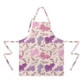 thumbnail image 2 of Pioneer Flower Floral Print Pattern Apron-Garden Aprons for Women with Pockets-Cotton Linen Waterproof Kitchen Cooking Gardening Aprons Adjustable for Kitchen,Cooking,BBQ and Salon 33x27 Inch, 2 of 7
