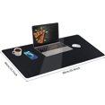 thumbnail image 4 of GHSDFBB Lonnom Leather Desk Pad, Anti-Slip & Waterproof Extended Mouse Pad with Suede Base, Large Keyboard Mouse Mat for Home Office and Decor-Black (35.4×15.7 Inches), 4 of 7
