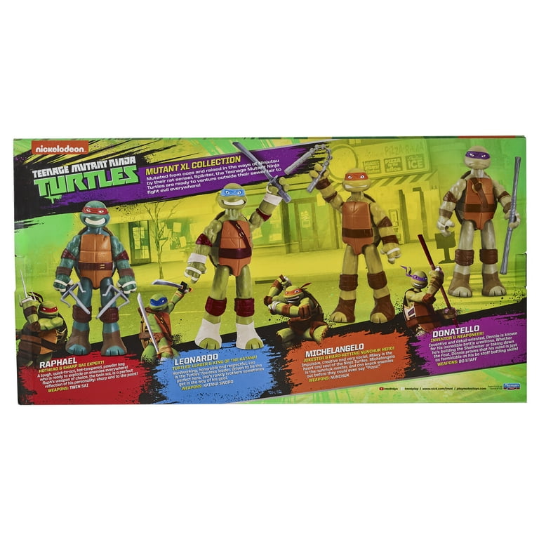 Rise of the Teenage Mutant Ninja Mutant XL Figure 4-Pack - Walmart.com