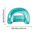 thumbnail image 3 of Inflatable Pool Float Chair for Adults, Floating Lounge Seat with Cup Holders, Backrest and Handles for Pool Lake Beach and Water Relaxation(Pink,106X88CM), 3 of 6
