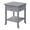 Gray, variant on Pemberly Row 1 Drawer Transitional Wood End Table with Bottom Shelf in White