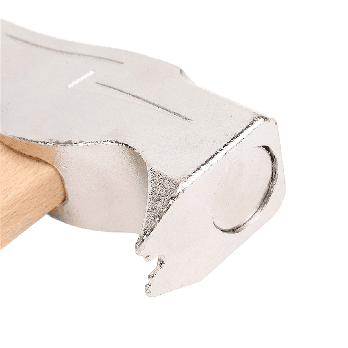 MWT005MH Roofing Hatchet, Magnet Roofing Hatchet, Carbon Steel Shingling with Wooden Handle, for Roof Repair, 13.4inch