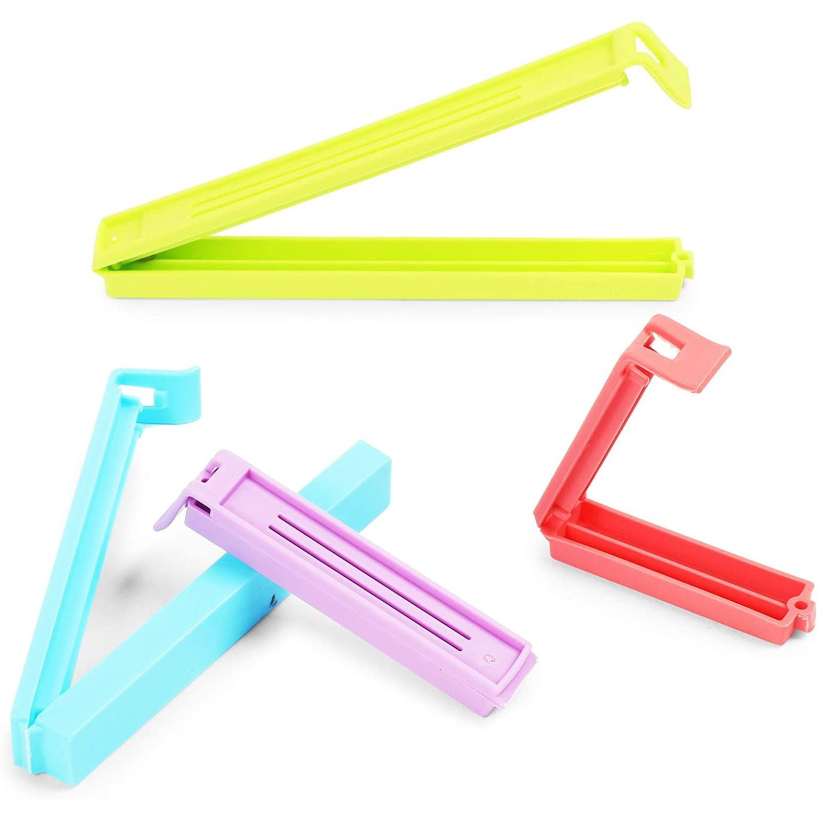 ANVAK Food Clips Bag Sealing Clips, 4.4 inches Multi-colors Bag  Fresh-Keeping Clamp Sealer for Kitchen 12pcs