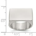 thumbnail image 5 of Stainless Steel Polished Signet Ring, 5 of 7